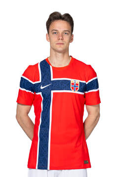 Felix Horn Myhre of the Norwegian national football team