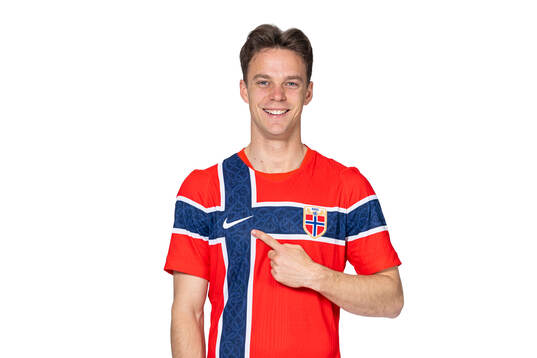 Felix Horn Myhre of the Norwegian national football team