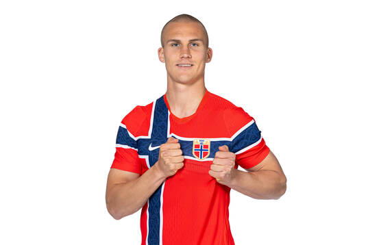 Leo Østigård of the Norwegian national football team