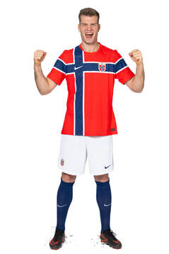 Alexander Sørloth of the Norwegian national football team