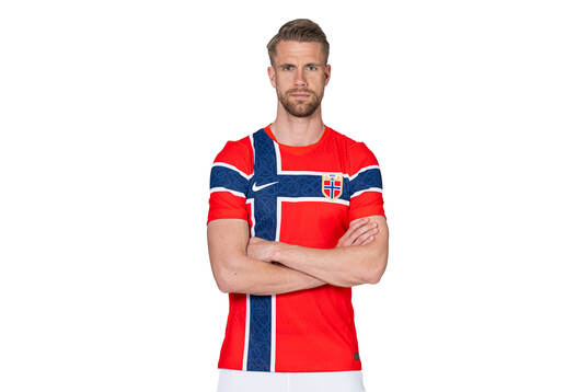 Kristoffer Ajer of the Norwegian national football team