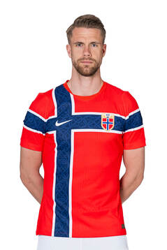 Kristoffer Ajer of the Norwegian national football team