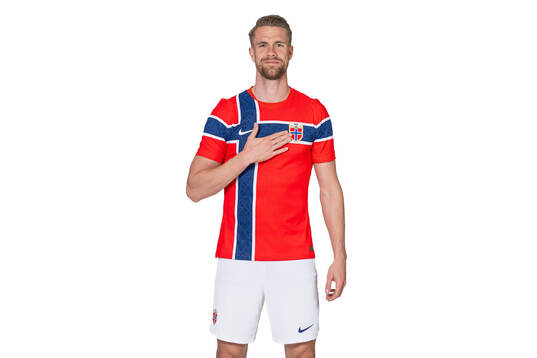 Kristoffer Ajer of the Norwegian national football team