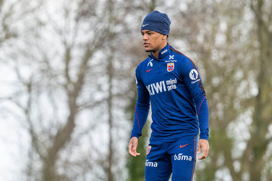 Oscar Bobb of the Norwegian national football team
