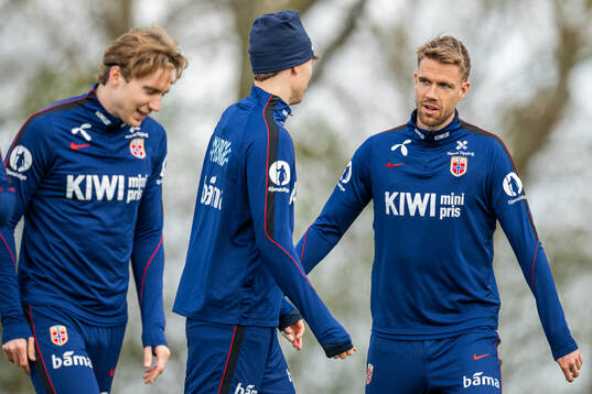 Kristoffer Ajer of the Norwegian national football team