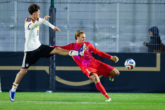 Goalkeeper Elton Fischerström of Sweden