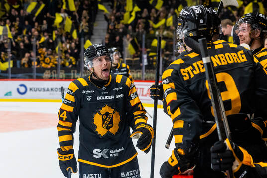 Skellefteås Andreas Johnson jublar