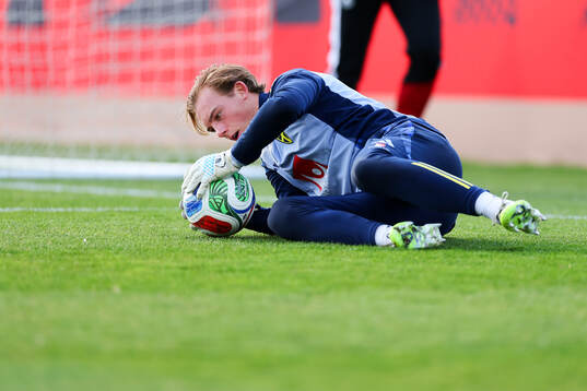 Goalkeeper Elton Fischerström of Sweden