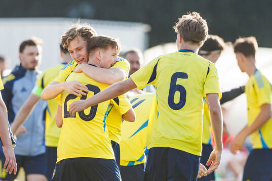 Player of Sweden celebrate