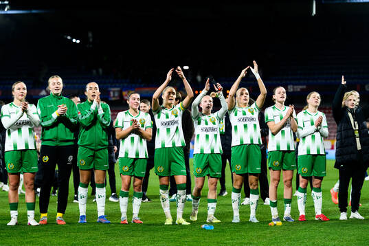 Players of Hammarby celebrate