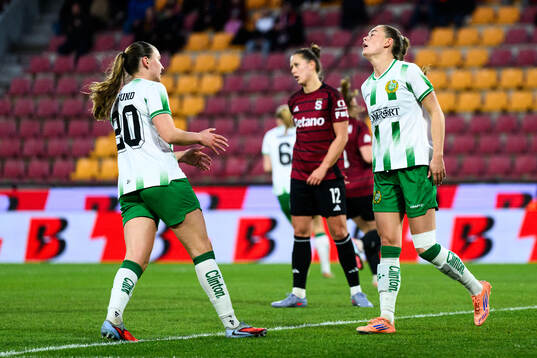 Svea Rehnberg of Hammarby looks dejected