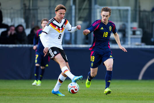Luis Engelns of Germany and Yannick Geiger of Sweden