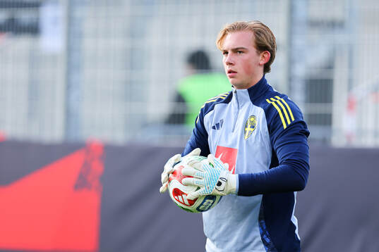 Goalkeeper Elton Fischerström of Sweden