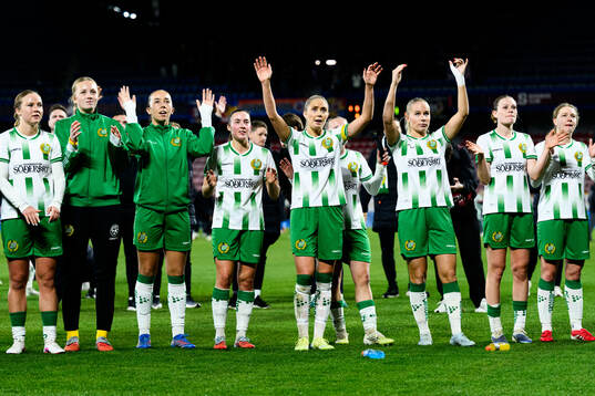 Players of Hammarby celebrate