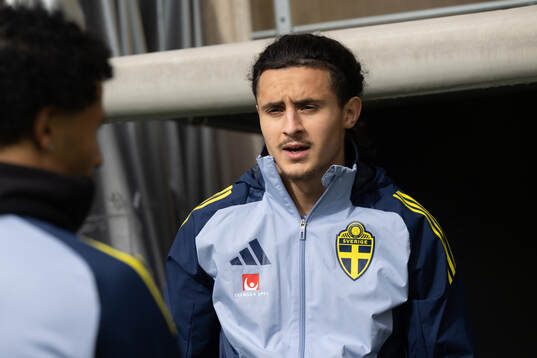 Amin Boudri of Sweden's U21 national football team