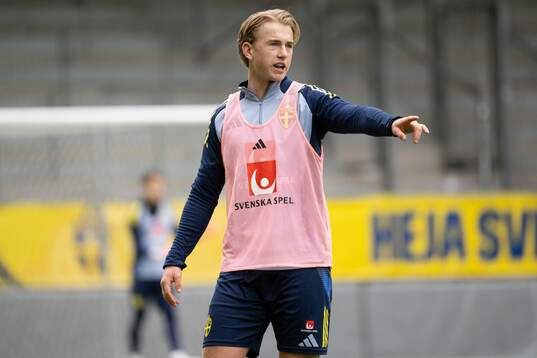 Noah Tolf of Sweden's U21 national football team