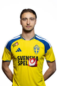Elison Makolli of Sweden's U21 national football team at a