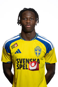 Alieu Njie of Sweden's U21 national football team at a