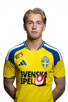 Noah Tolf of Sweden's U21 national football team at a photo