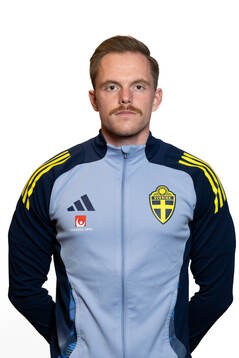 Goalkeeper coach Patrik Abrahamsson of Sweden's U21