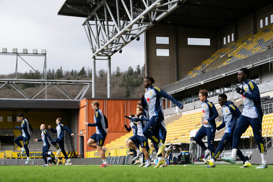 Alieu Njie of Sweden's U21 national football team