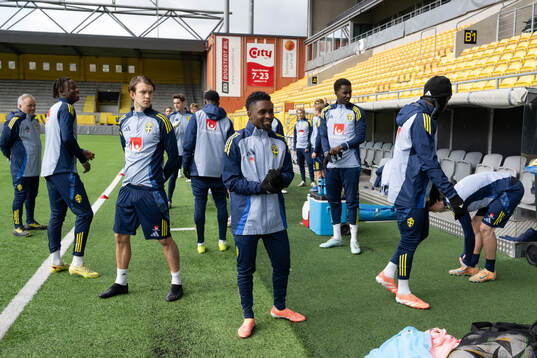 Kazper Karlsson and Jardell Kanga of Sweden's U21 national