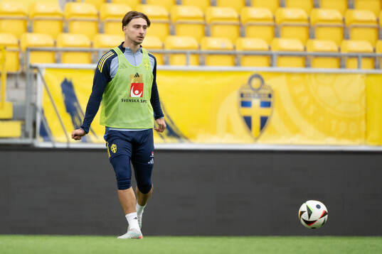 Elison Makolli of Sweden's U21 national football team