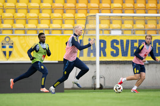 Jardell Kanga, Marcus Rafferty and Noah Tolf of Sweden's