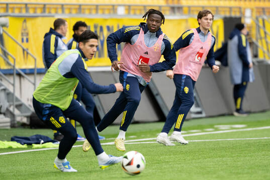 Alieu Njie of Sweden's U21 national football team