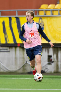 Noah Tolf of Sweden's U21 national football team