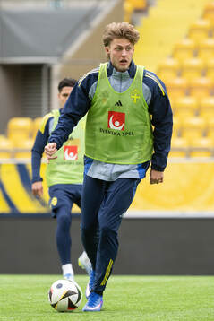 Lukas Björklund of Sweden's U21 national football team