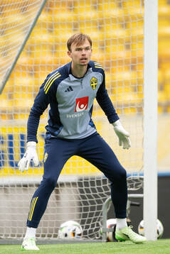 Goalkeeper André Picornell of Sweden's U21 national
