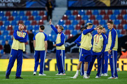 Dejan Kulusevski, Lucas Bergvall, Daniel Svensson and