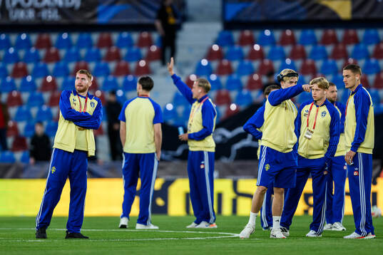 Dejan Kulusevski, Lucas Bergvall, Daniel Svensson and