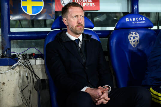 head coach Graham Potter of Sweden