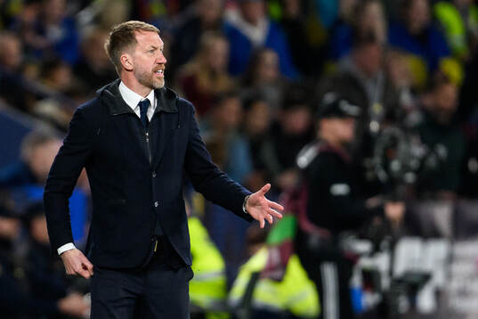 head coach Graham Potter of Sweden