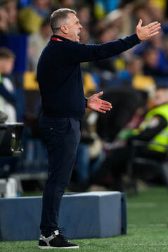 head coach Serhiy Rebrov of Ukraine