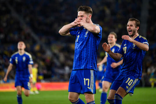 Bläddra bland fler bilder av Football, FIFA World Cup Qualifier, Play-off, Ukraine - Sweden