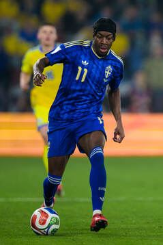 Anthony Elanga of Sweden