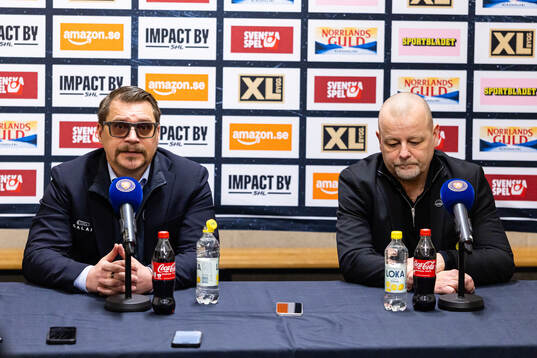 Växjös tränare Björn Hellkvist och Brynäs tränare