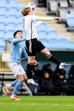 Malmö FFs Antonio Palac och Landskronas Gustaf Westström