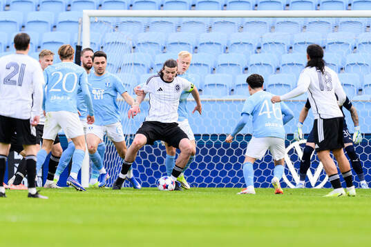 Landskronas Andreas Murbeck och Malmö FFs Otto Rosengren