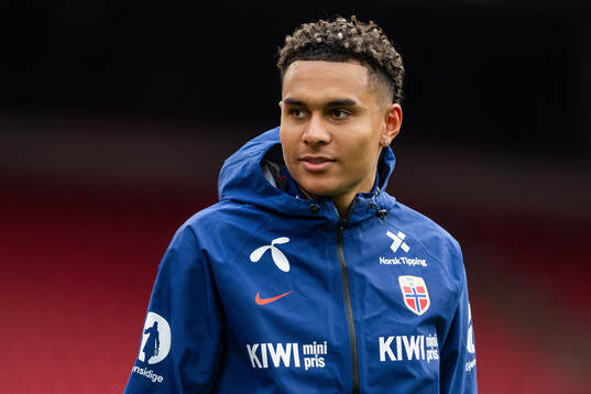 Antonio Nusa of the Norwegian national football team