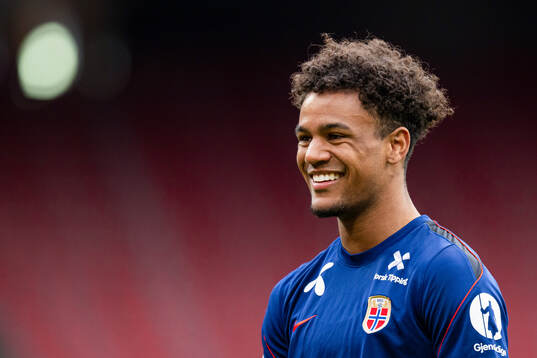 Oscar Bobb of the Norwegian national football team