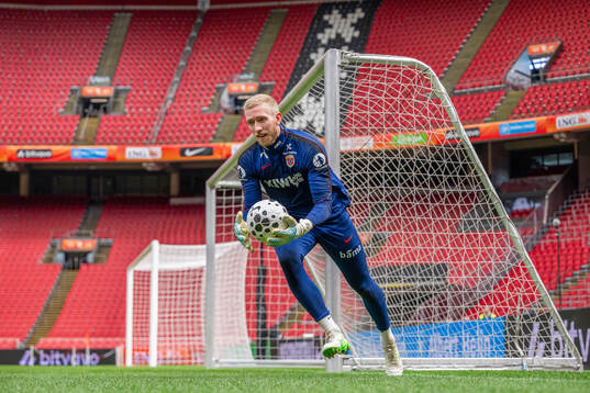Goalkeeper Egil Selvik of the Norwegian national football
