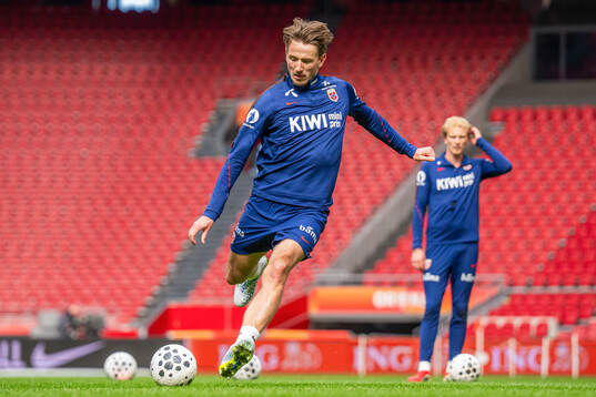 Sander Berge of the Norwegian national football team