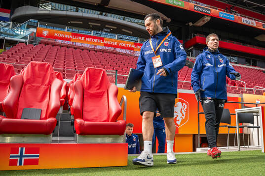 Performance analyst Andrew Findlay and fitness coach Bjørn