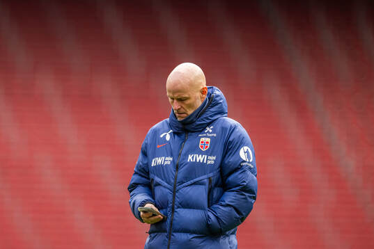 Head coach Ståle Solbakken of the Norwegian national