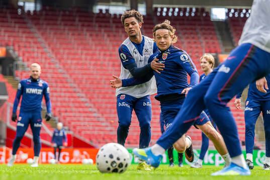 Oscar Bobb and Patrick Berg of the Norwegian national