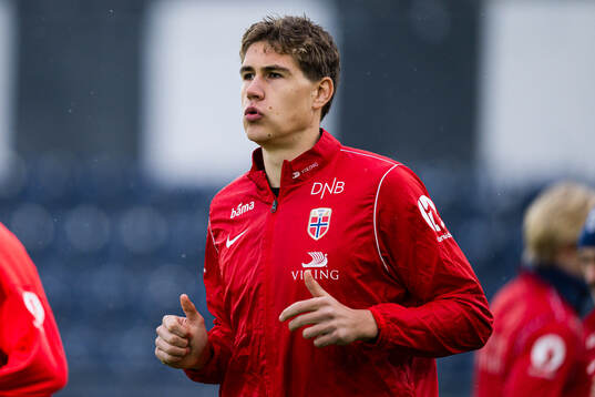 Eivind Helland of Norway warms up